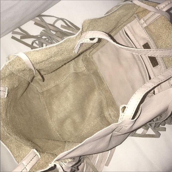 NWOT Cleobella Leather Fringe Hendrix Tote Medium - Picture 7 of 8